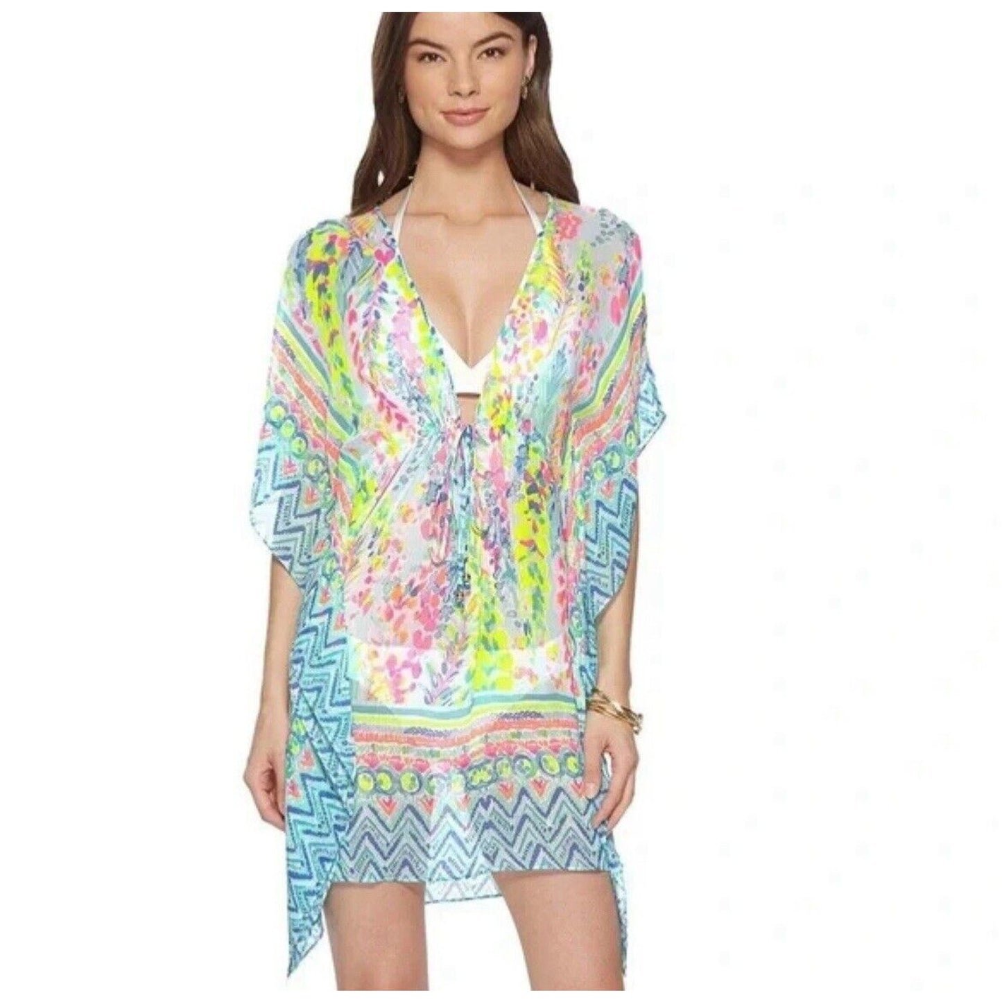 Lilly Pulitzer Gardenia Cover Up Catch the Wave Size Medium