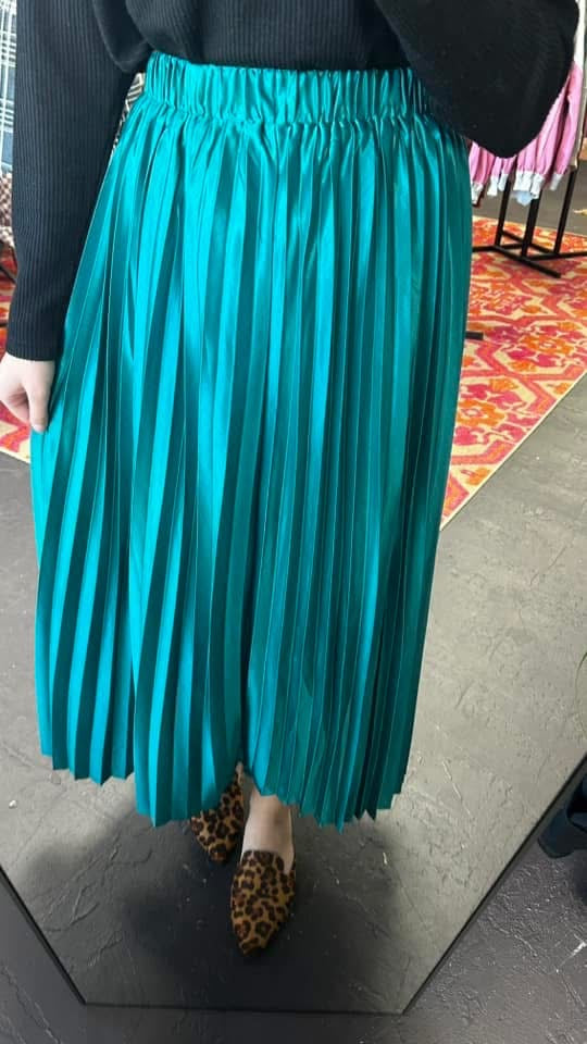 Emerald Green Maxi Skirt
