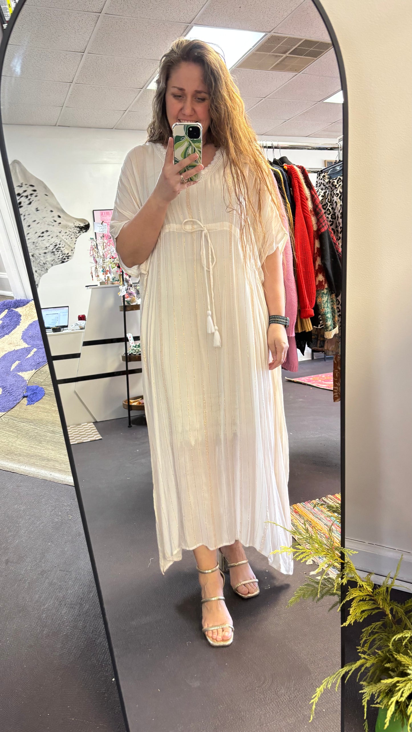 Gypsi Blu Kaftan fits L-2X