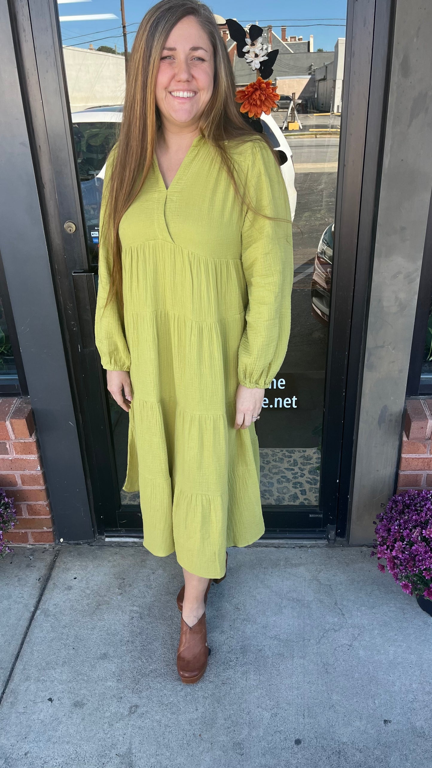 Gauze Midi Dress - Plus & Regular