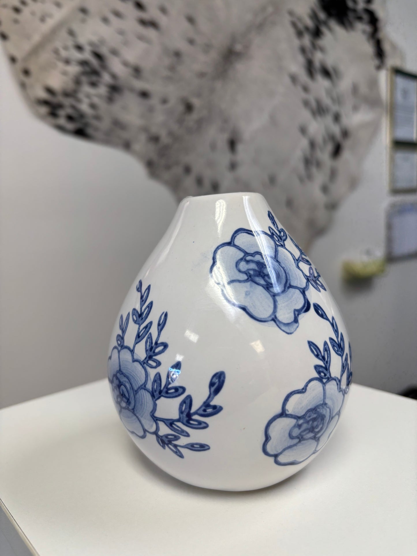 Blue & White Bud Vase/Prop Jar