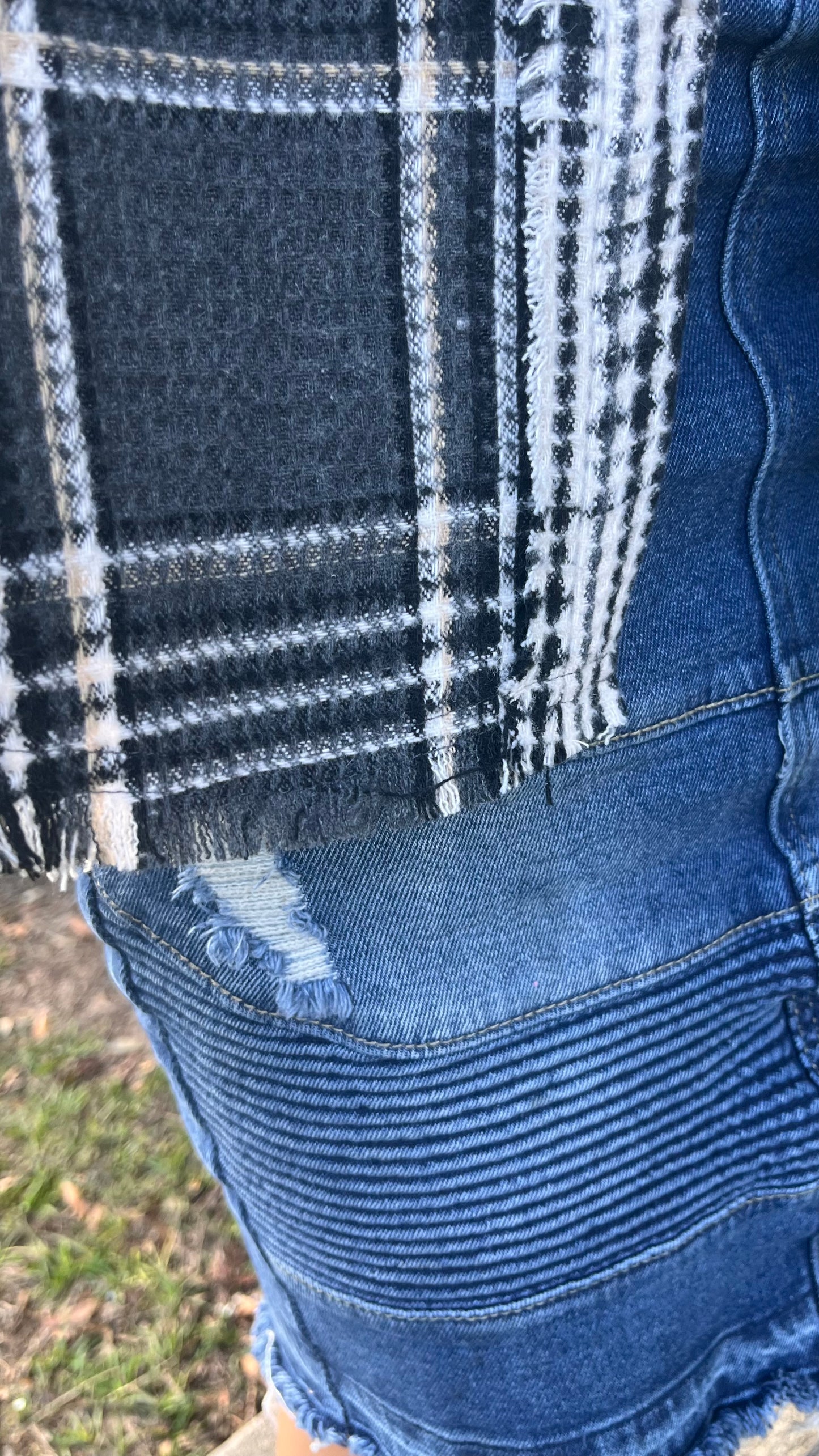 Mixed Plaid Classic Jacket