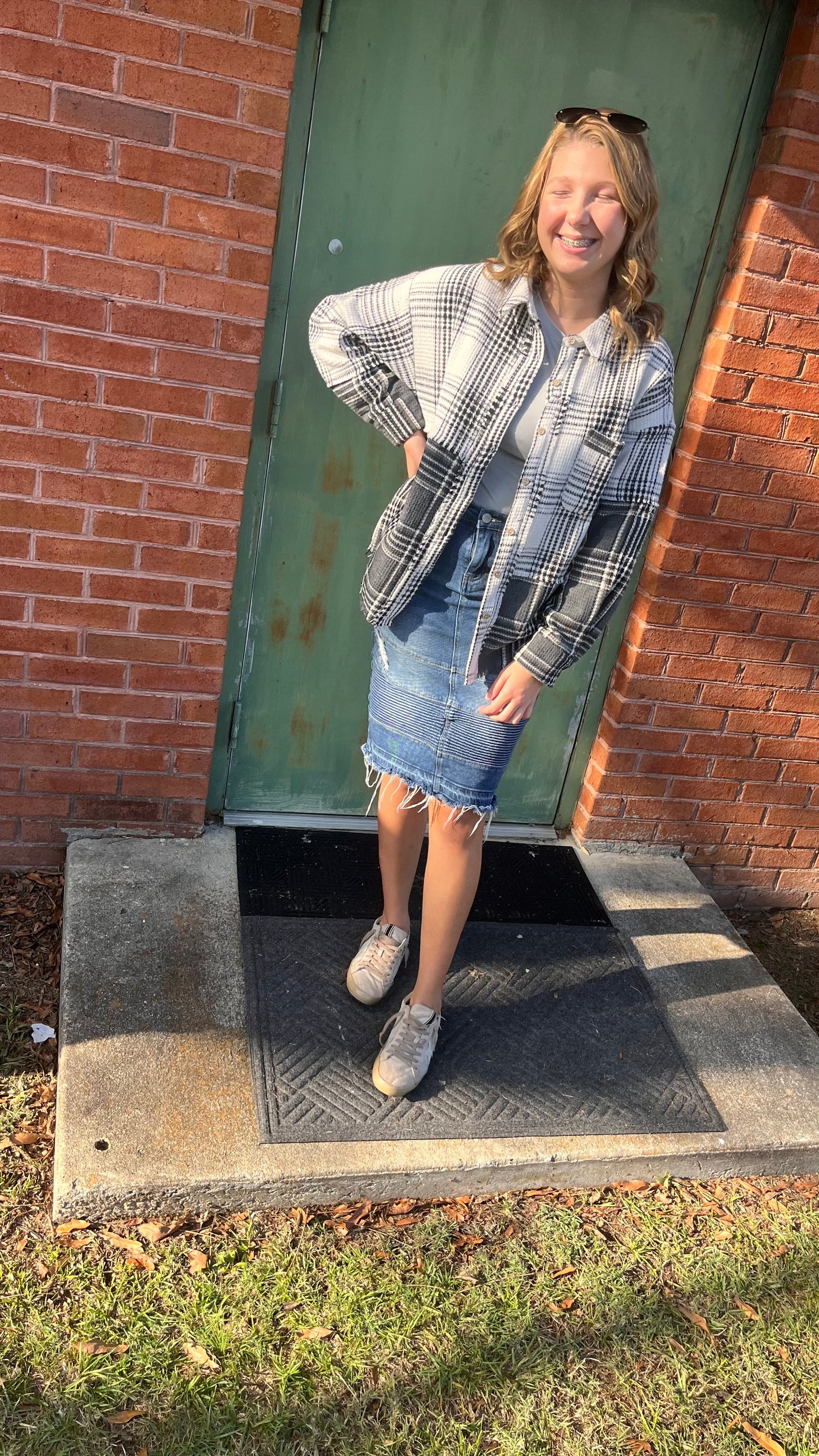 Mixed Plaid Classic Jacket