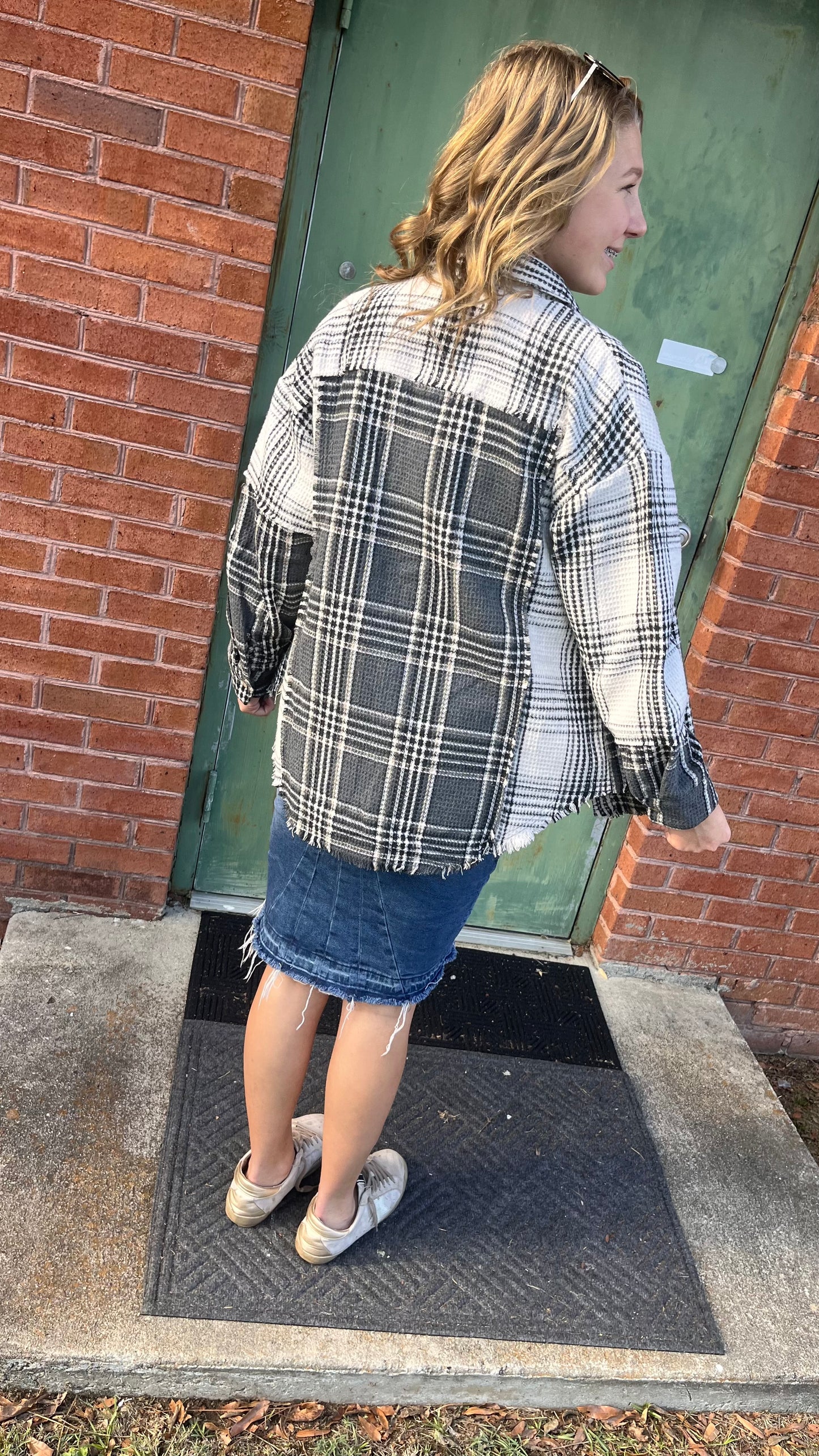 Mixed Plaid Classic Jacket