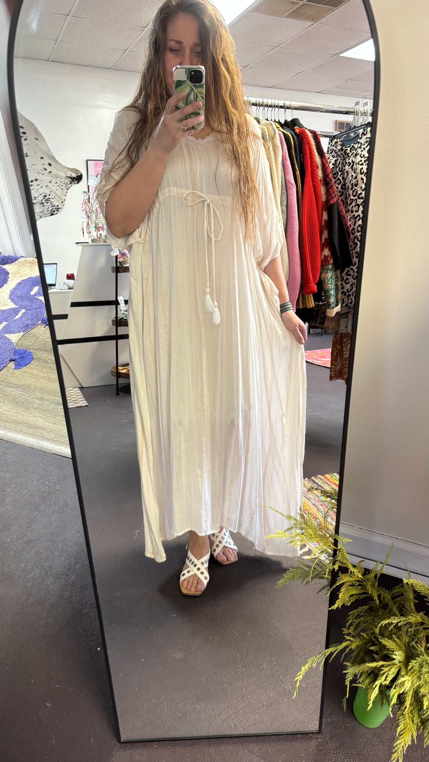 Gypsi Blu Kaftan fits L-2X