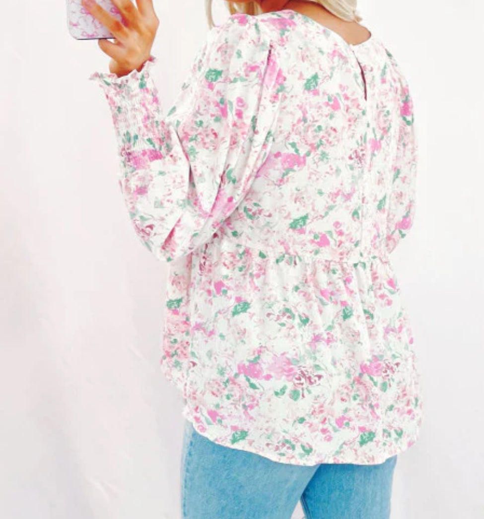 Spring Dream Peplum Top