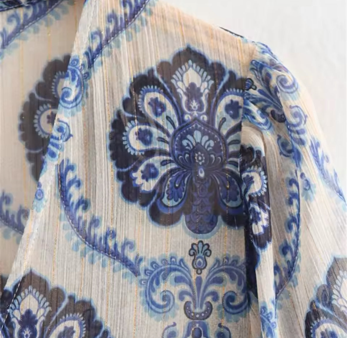 Blue Medallion Dress
