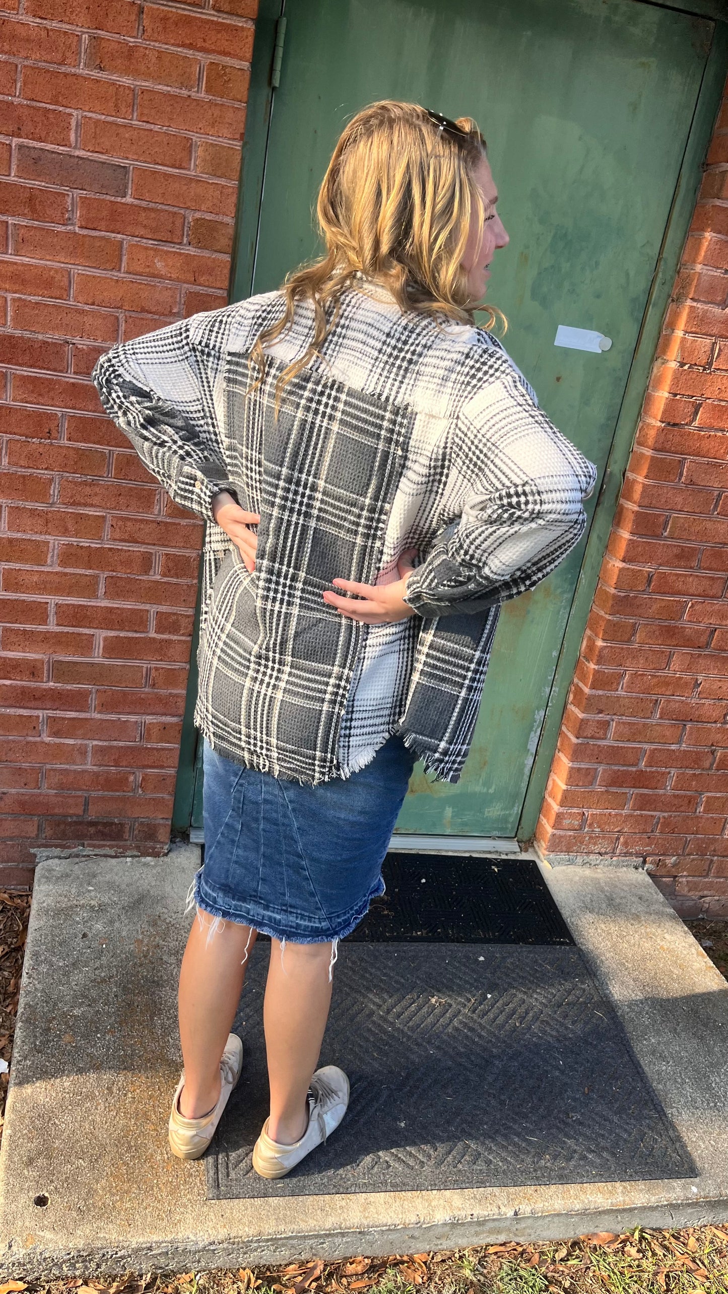 Mixed Plaid Classic Jacket