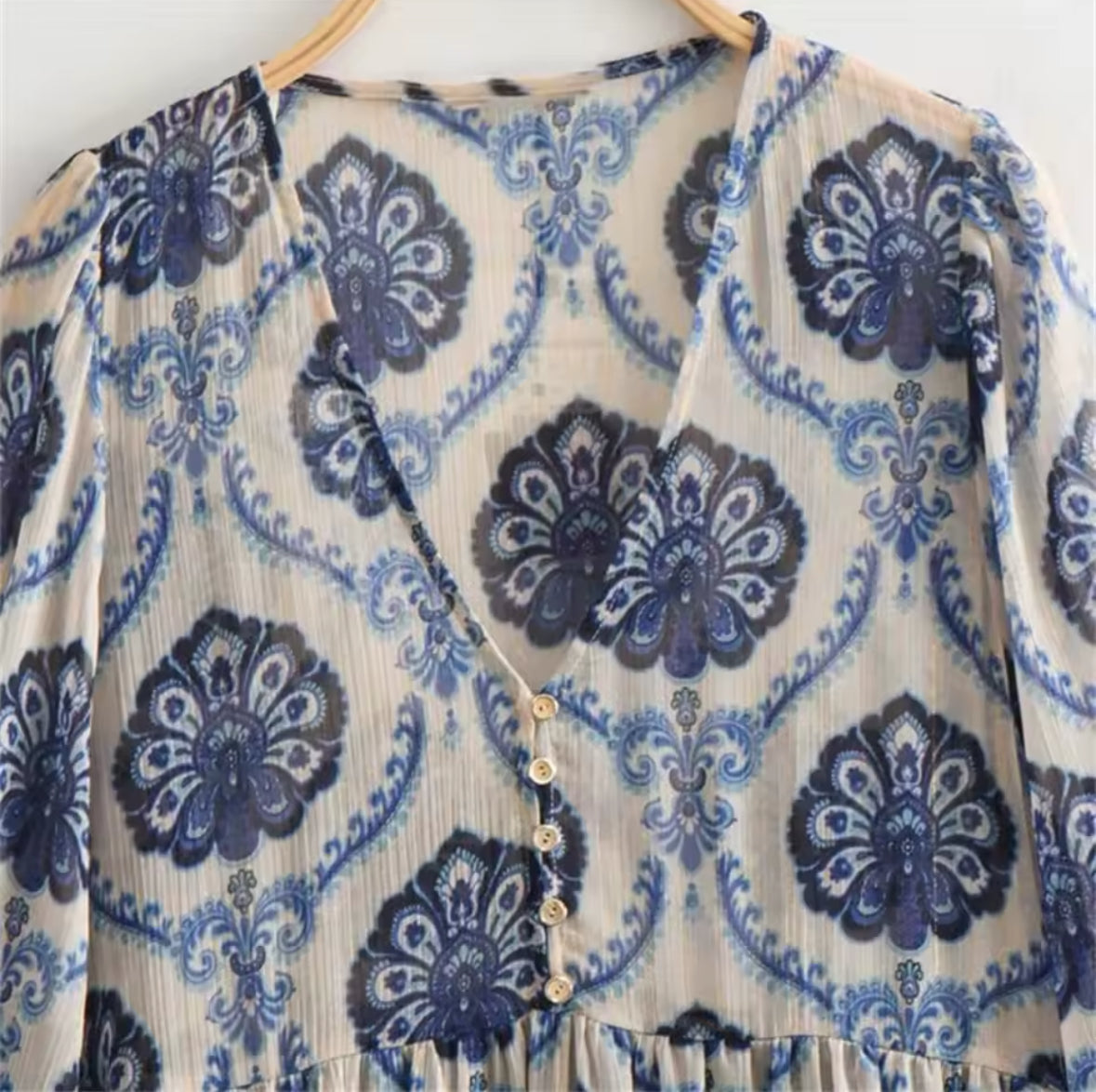 Blue Medallion Dress