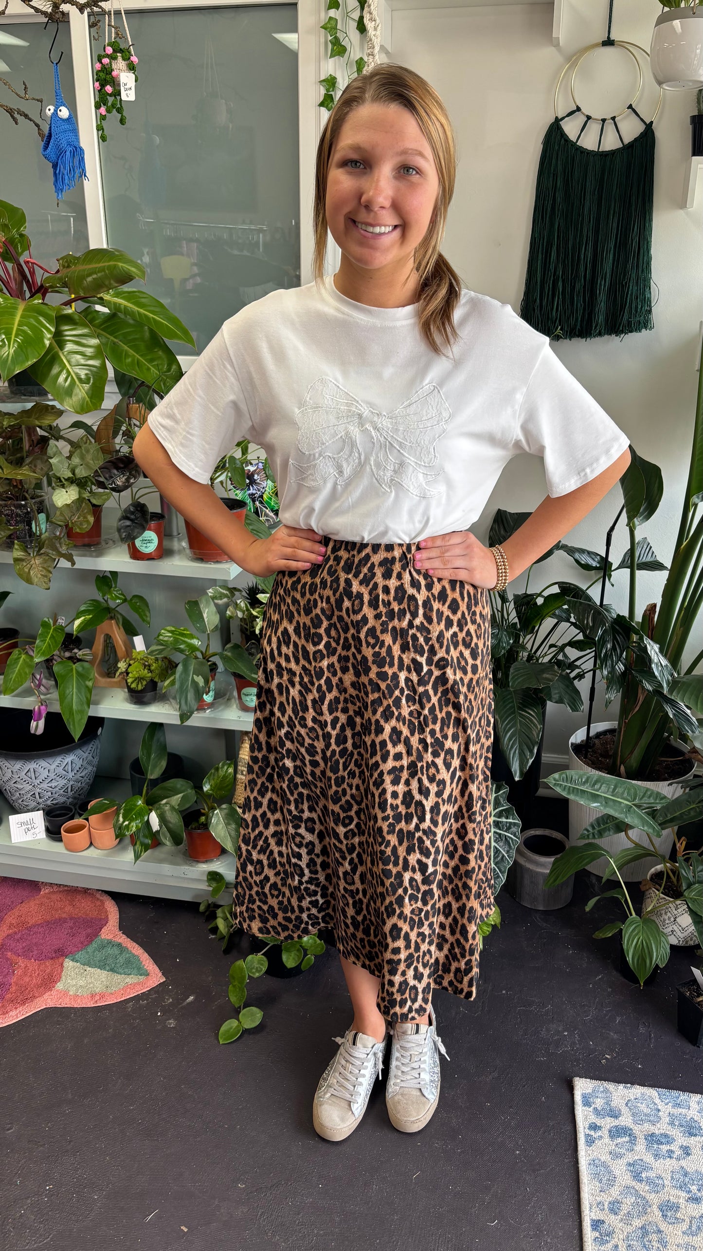 Liza Leopard Skirt