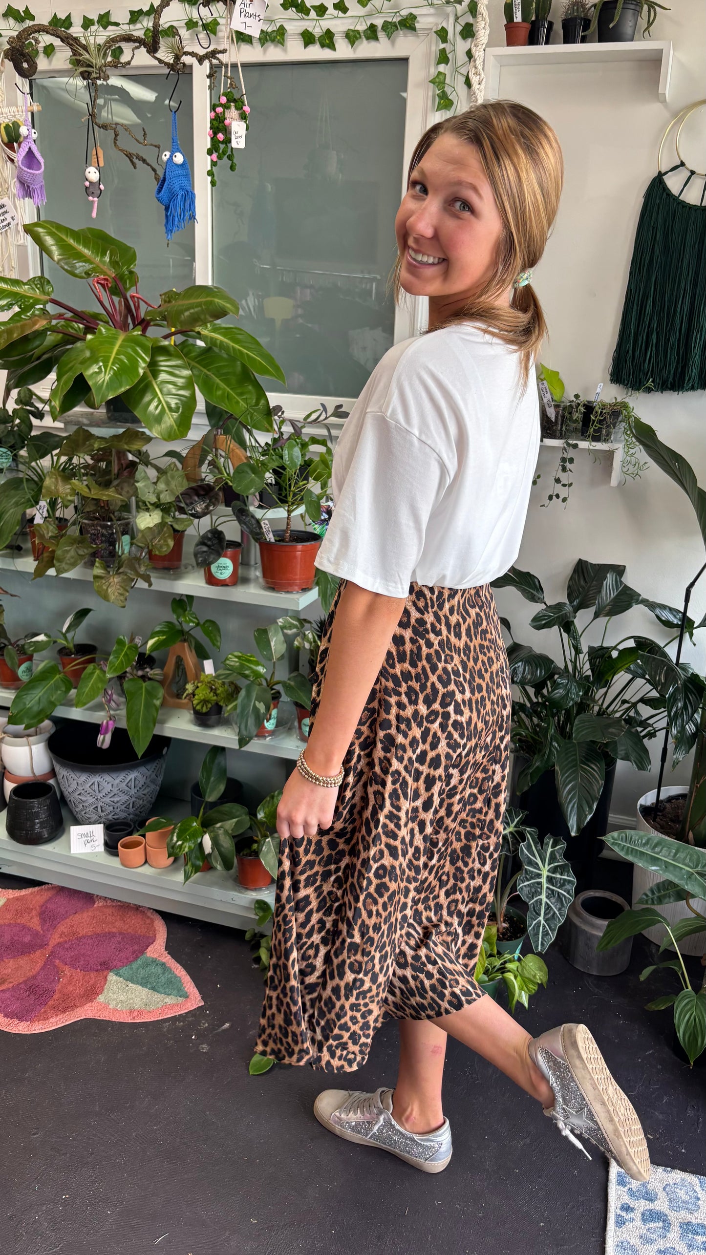 Liza Leopard Skirt