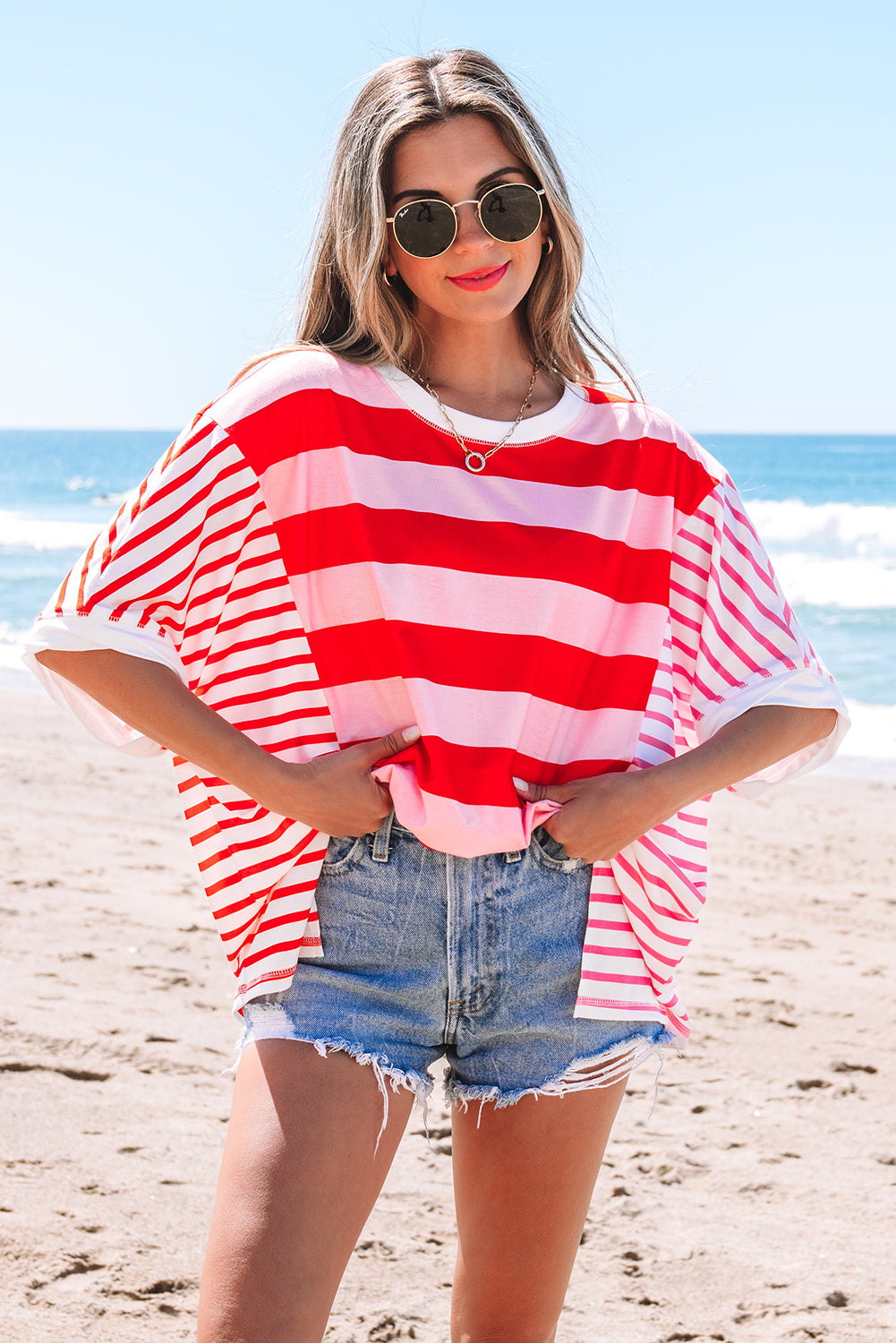 The Red Stripes Top