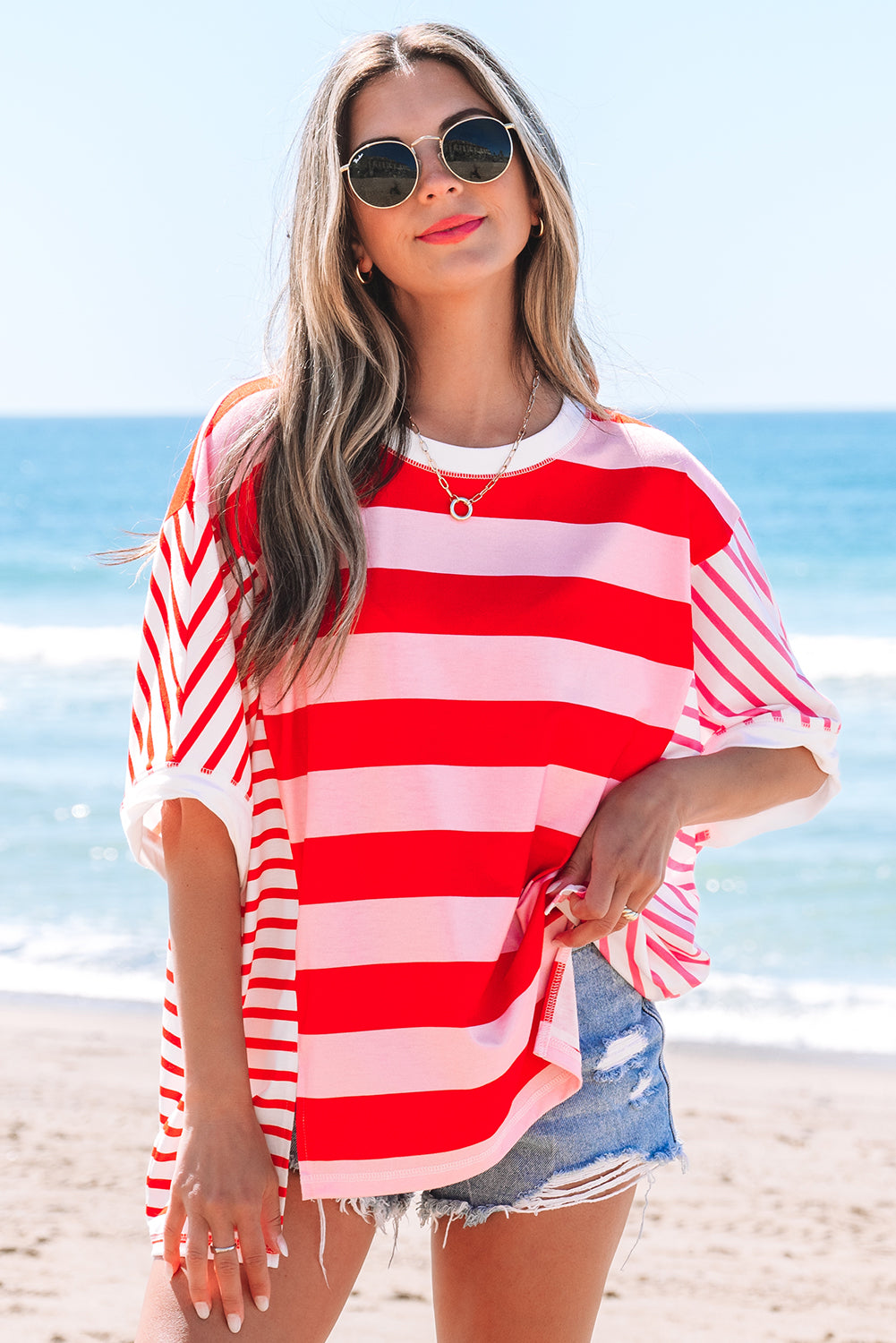 The Red Stripes Top