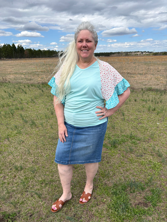 Mint Top- 2X