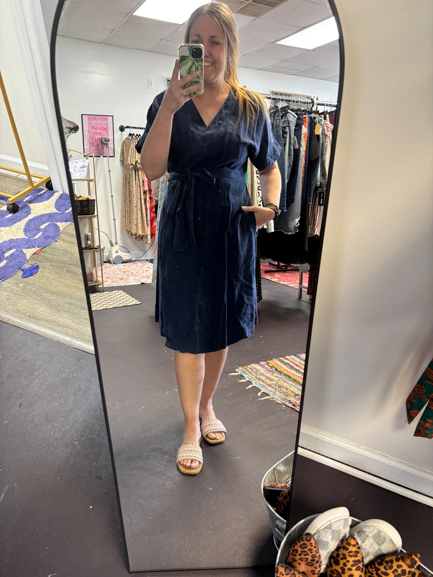 The Wrap Linen Dress