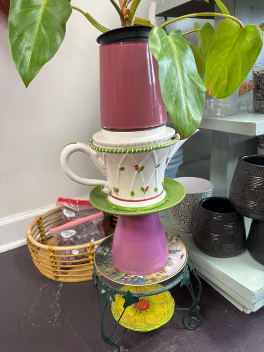 Handmade Eclectic Plant Stand
