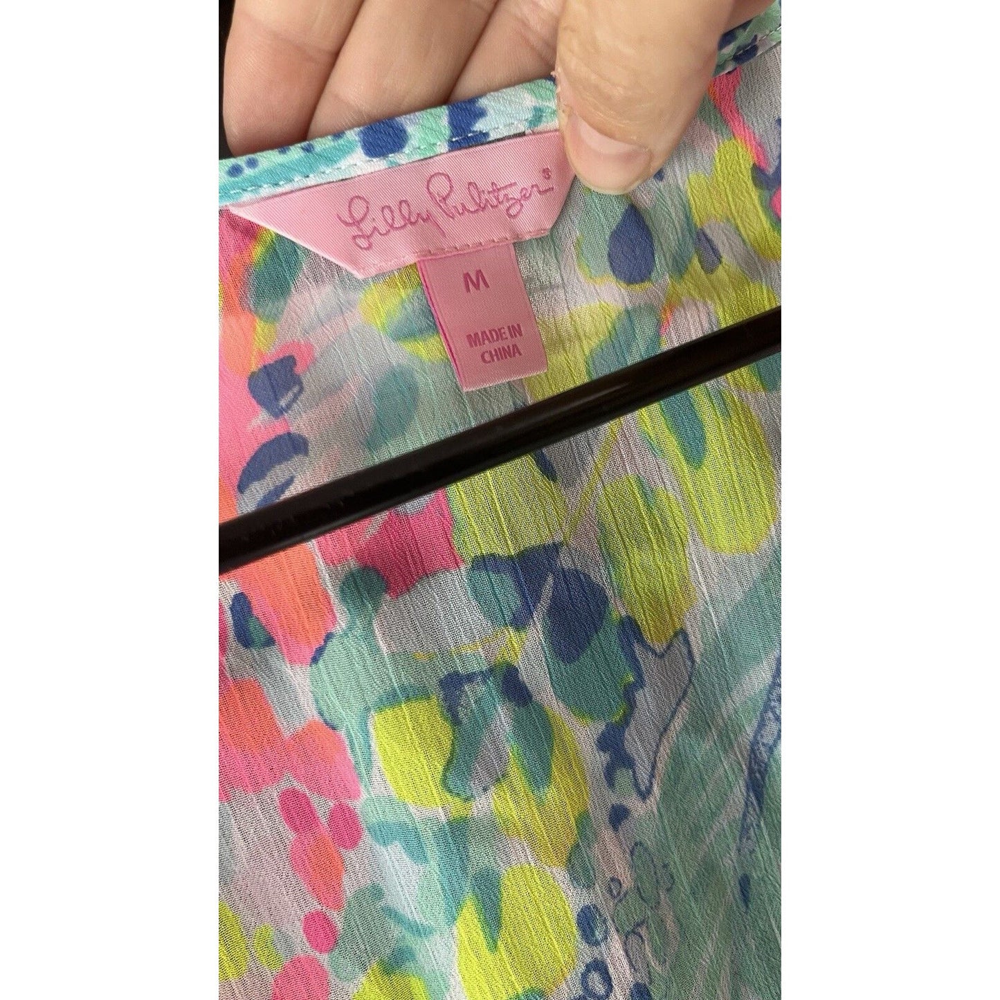 Lilly Pulitzer Gardenia Cover Up Catch the Wave Size Medium