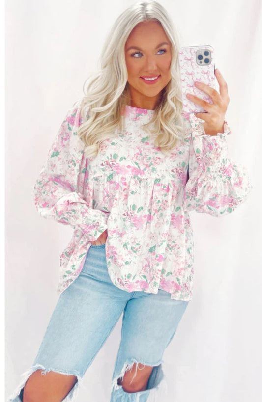 Spring Dream Peplum Top