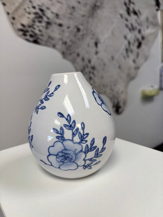 Blue & White Bud Vase/Prop Jar