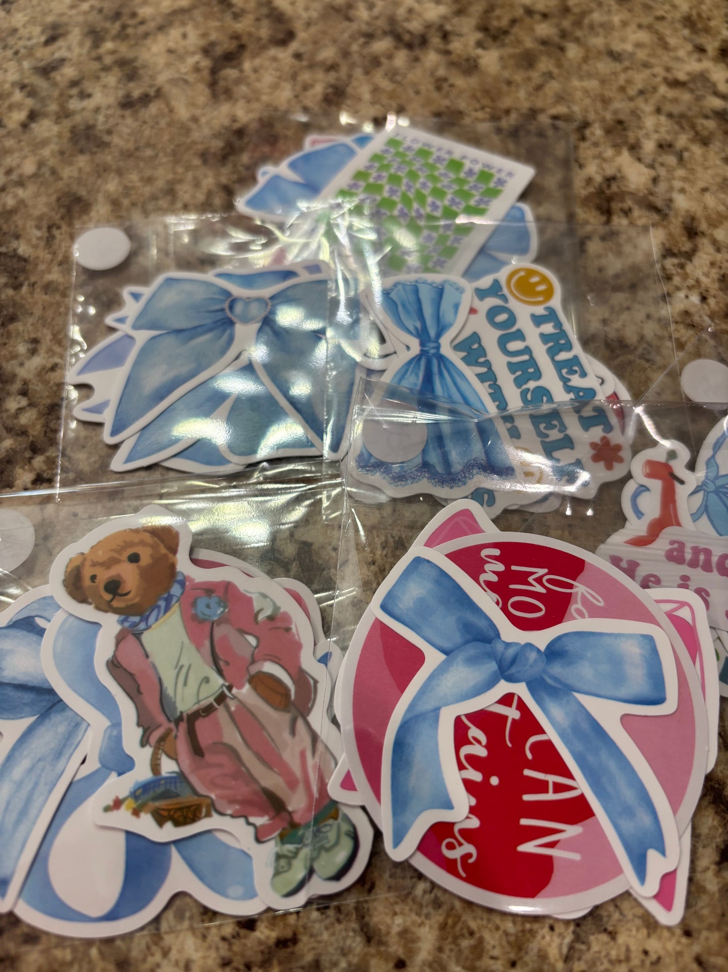 5 pk Blue Aesthetic Stickers