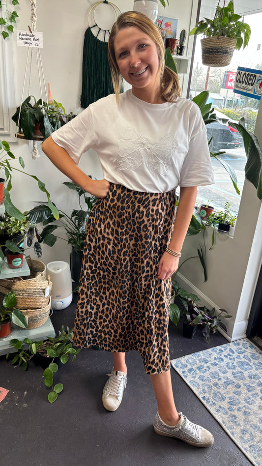 Liza Leopard Skirt