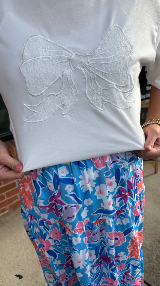 Spring Blues- The Bow Tee Blue
